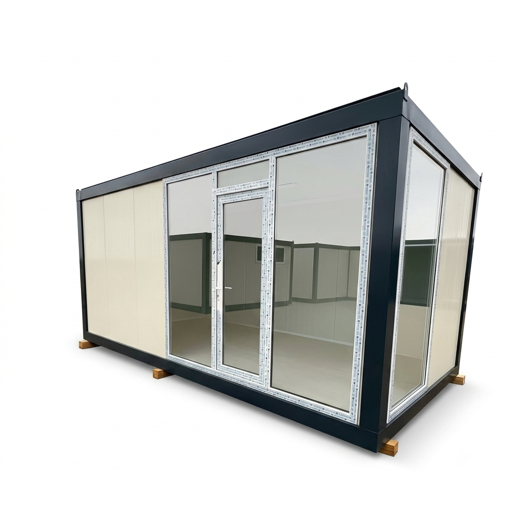 Container 6000x3000 cu vitrina